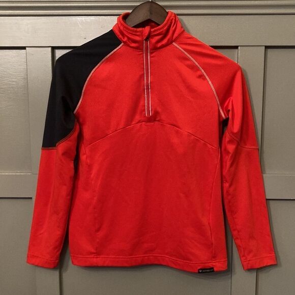 OBERMEYER Transport Tech Baselayer Performance Top Red & Black Boys Size Large - Picture 1 of 8